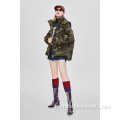 2021 Custom Mesdames Loose Camouflage Hoodie Puff Jacket